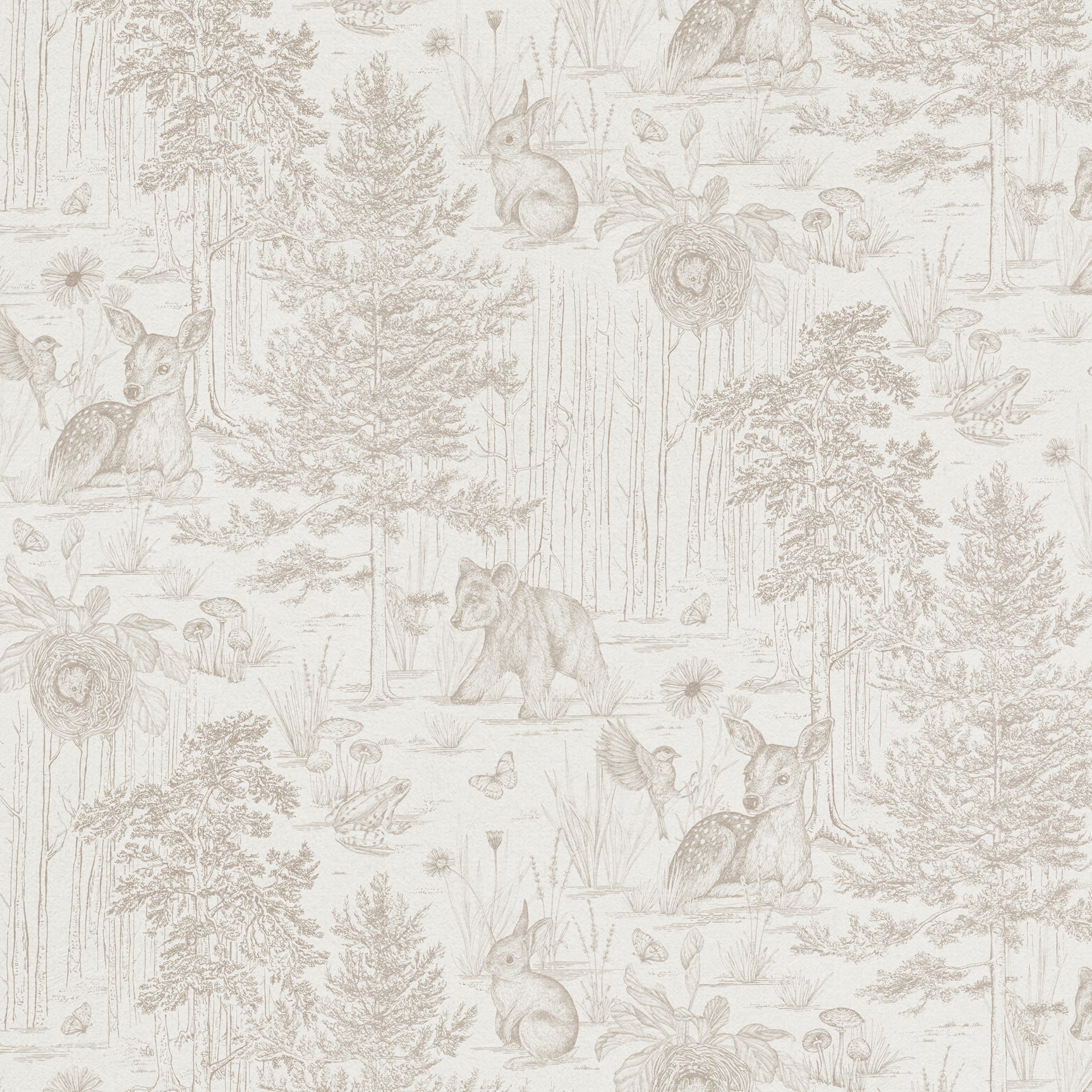 Forest Toile Wallpaper