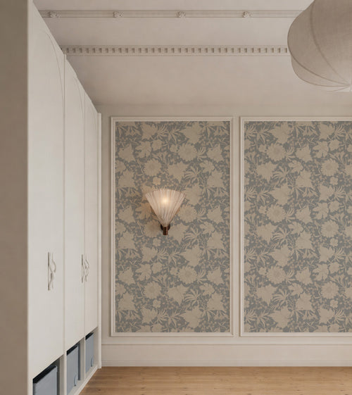 Edwardian Cottage Wallpaper Soft Blue