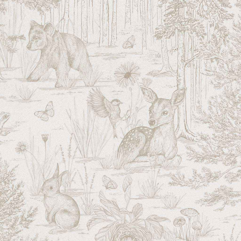 Forest Toile Wallpaper