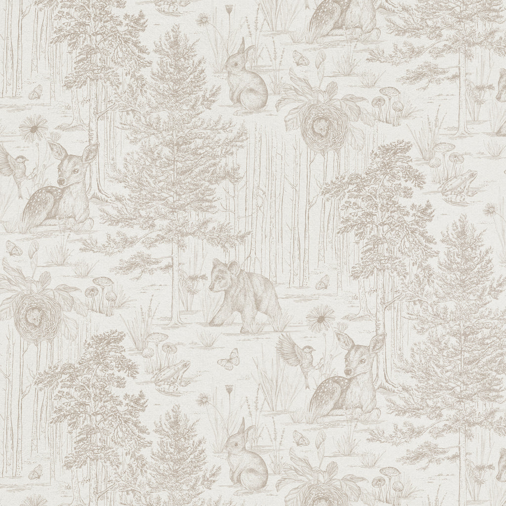 Forest Toile Wallpaper
