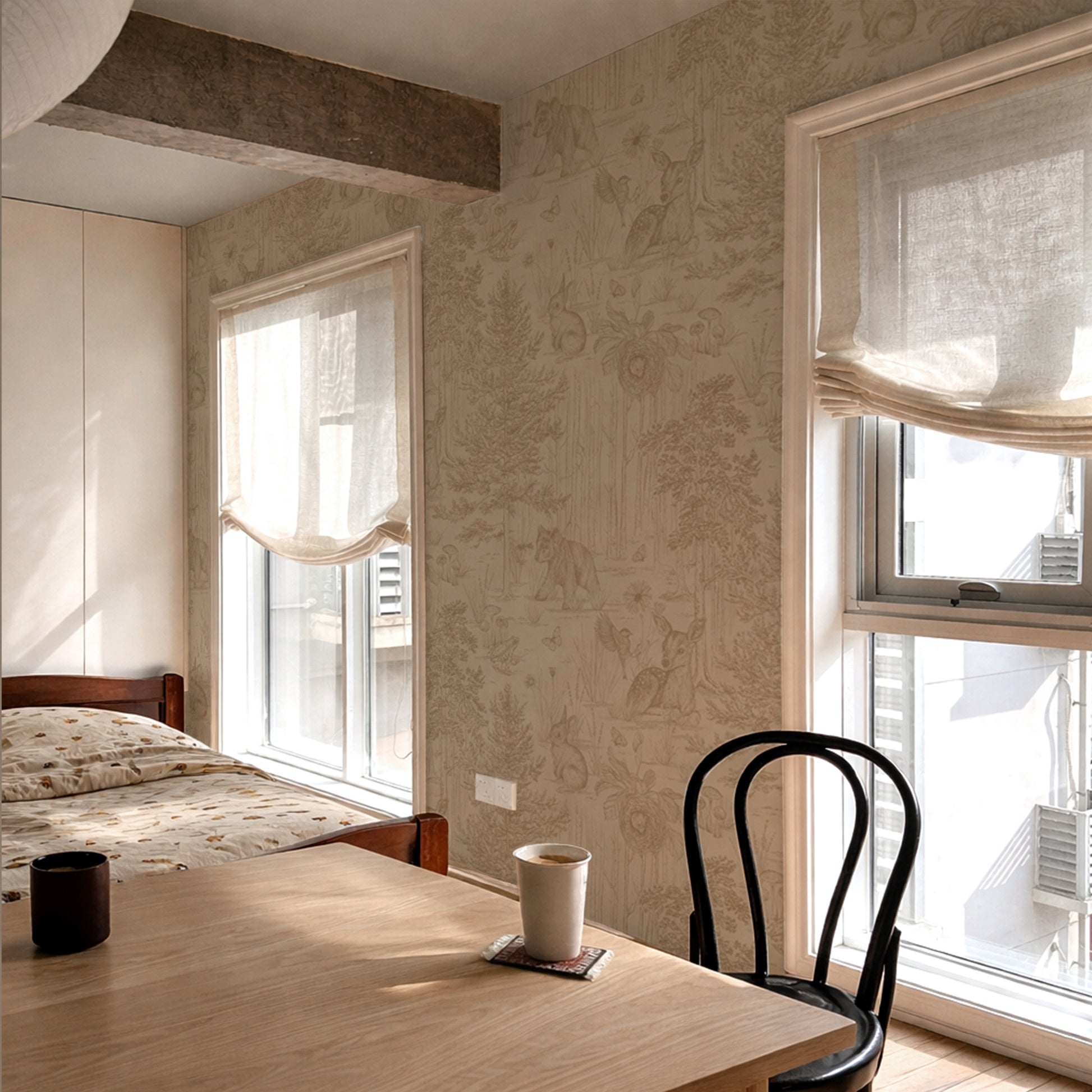 Forest Toile Wallpaper