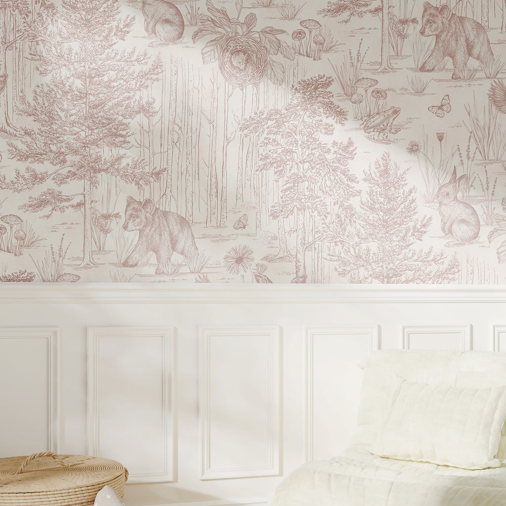 Forest Toile Wallpaper