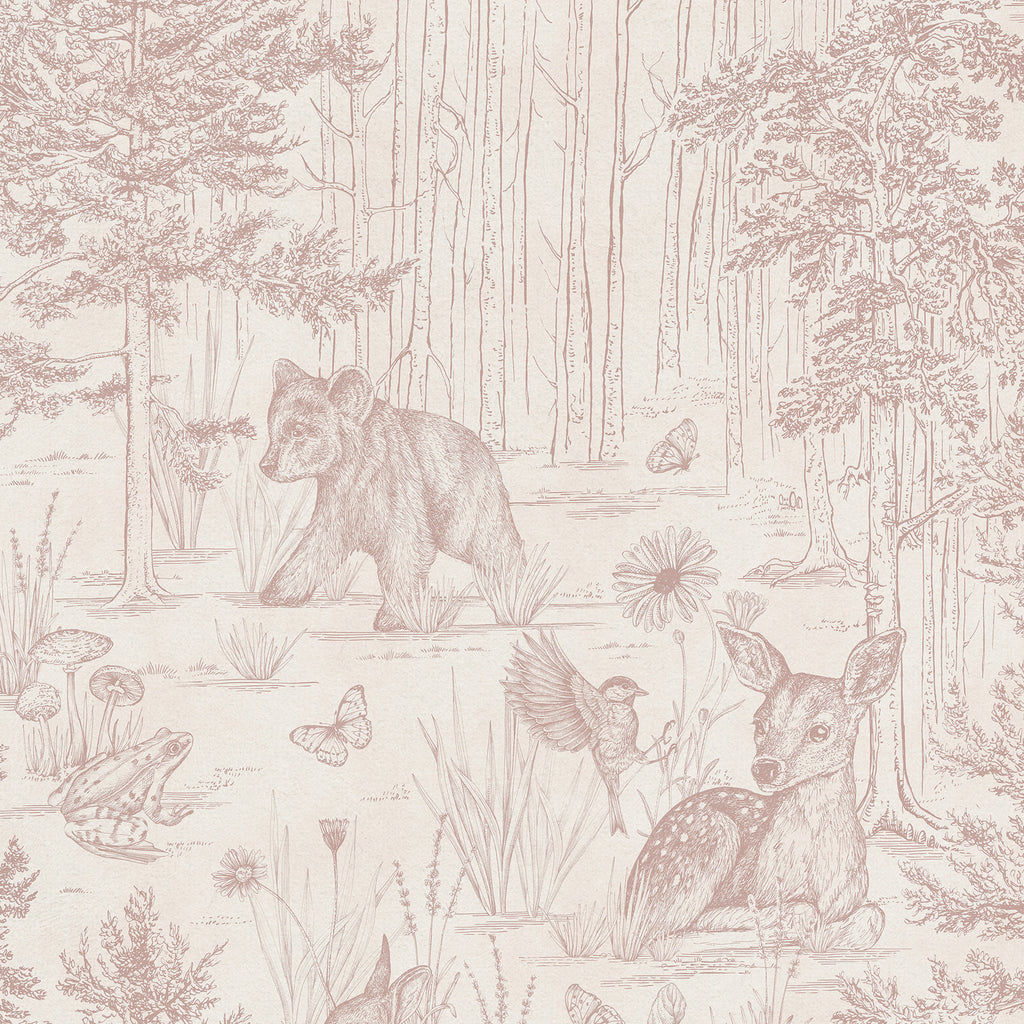 Forest Toile Wallpaper
