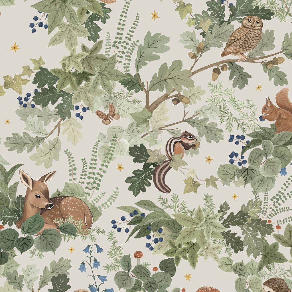 Starry Woodlands Wallpaper