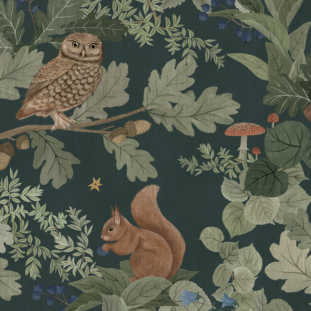 Starry Woodlands Wallpaper